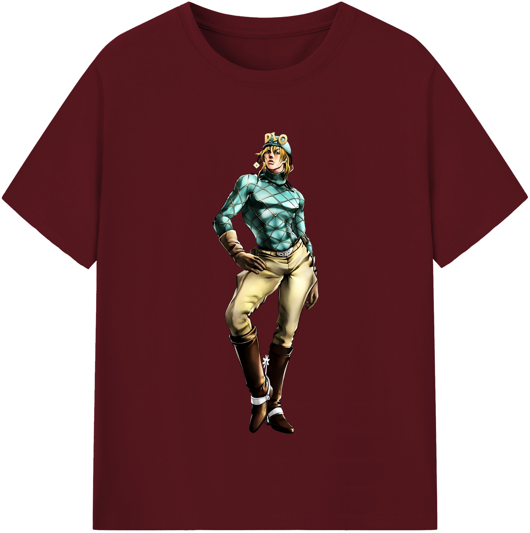 （画像用） ジョジョの奇妙な冒険 ディオ?ブランドー JoJo's Bizarre Adventure Dio Brando 綿100％半袖Tシャツ（フロントプリント）